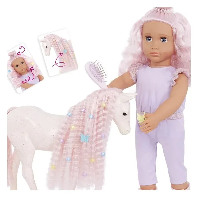 Our Generation Κούκλα Elara With Pet Foal Lumina (BD31493)