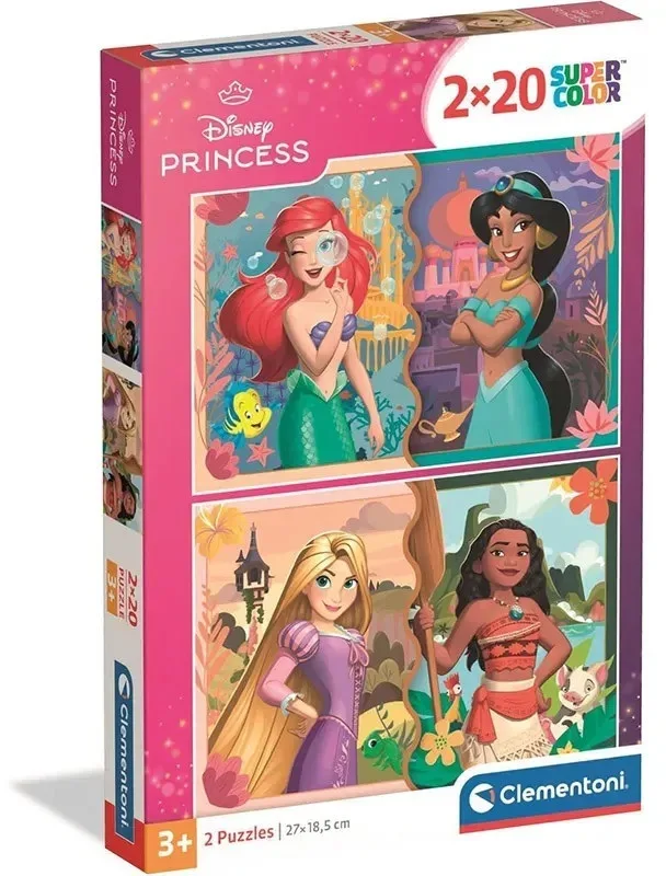 Clementoni Παζλ 2X20 Princess (1200-24092)