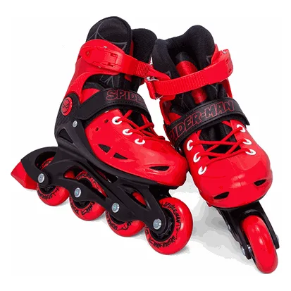 BlablaToys D.I Αυξομειούμενα Πατίνια Inline Rollers Hard Boot Spider-Man 34-37 - 59441