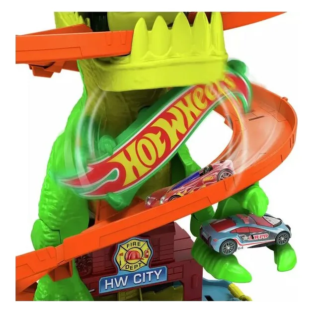 Mattel Hot Wheels City – T-Rex Πυροσβεστικός Σταθμός - JBM73 - φωτογραφία 5
