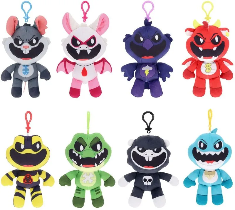 Poppy Playtime Λούτρινο Μπρελόκ Nightmare Critters-8 Σχέδια-1Τμχ (PC7701)