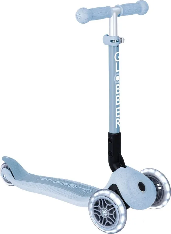 Globber Scooter Junior Foldable Lights Eco Blueberry (692-501)
