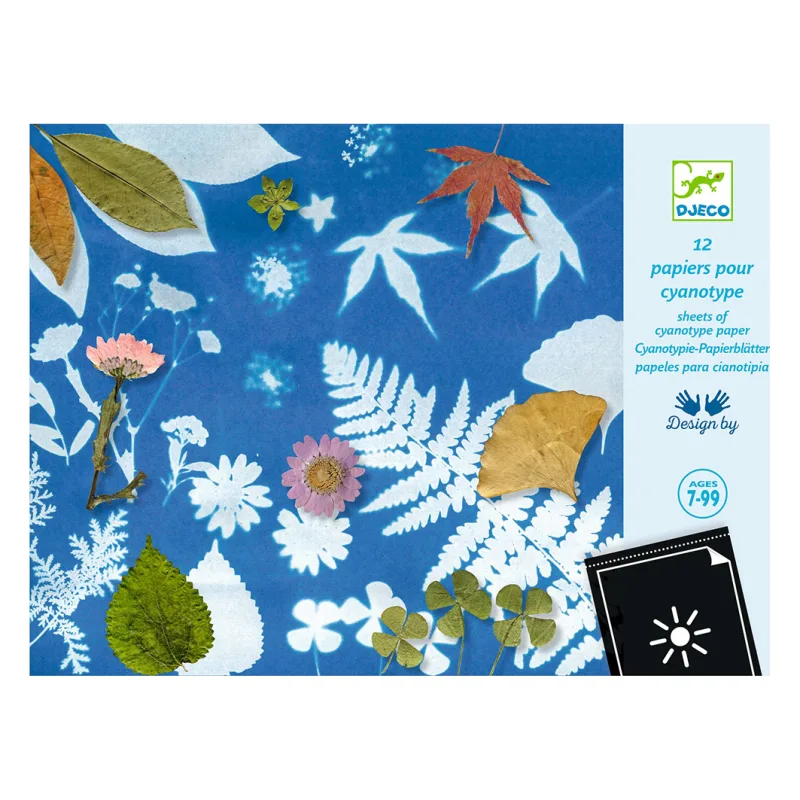 Djeco Δημιουργώ εικόνες σε χαρτί κυανοτυπίας “Φύλλα“ - φωτογραφία 2