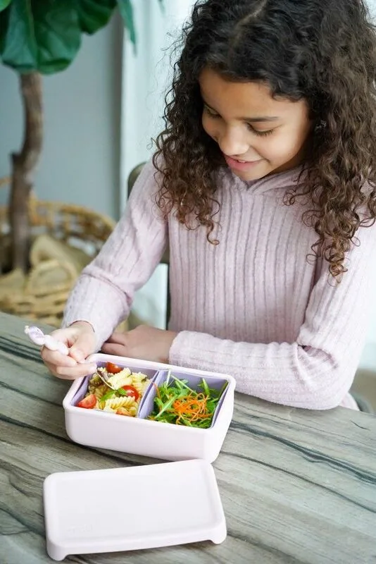 Melii Φαγητοδοχείο Bento 2 Θέσεων 700ml Pink/Purple (MEL22300) - φωτογραφία 4