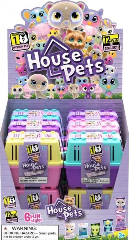 Just Toys House Pets Pet Carrier μίνι ζωάκι έκπληξη (1065)