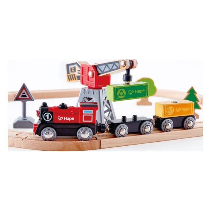 Hape Railway Ξύλινο Cargo Delivery Τρένο Set (E3731A) - φωτογραφία 5