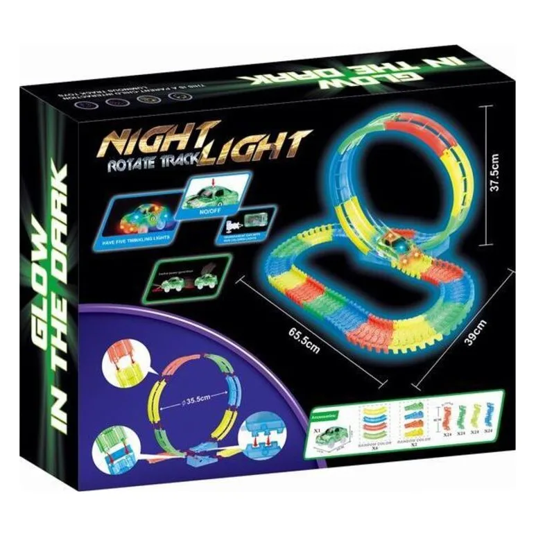 BW Σετ Πίστα Glow In The Dark B/O With Light 105Τμχ (868-169) - φωτογραφία 3