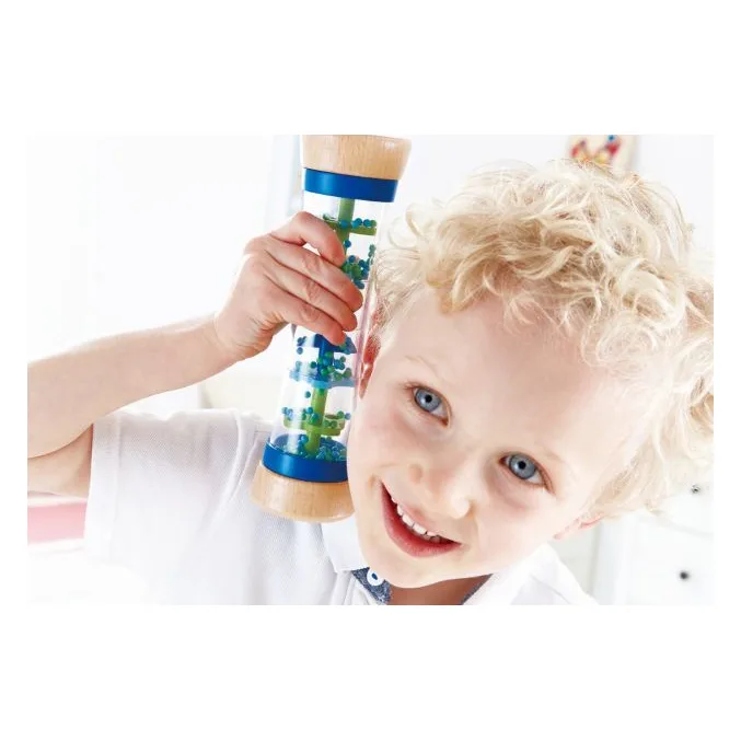 Hape Early Melodies Ξύλινο Beaded Raindrops-Blue (E0328A) - φωτογραφία 2