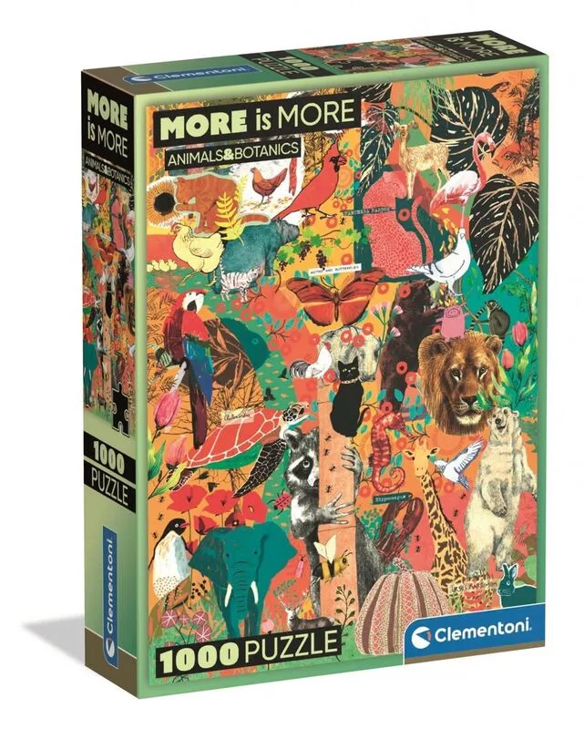 Clementoni Παζλ 1000 More Is More-Animals & Botanics (1260-37073)