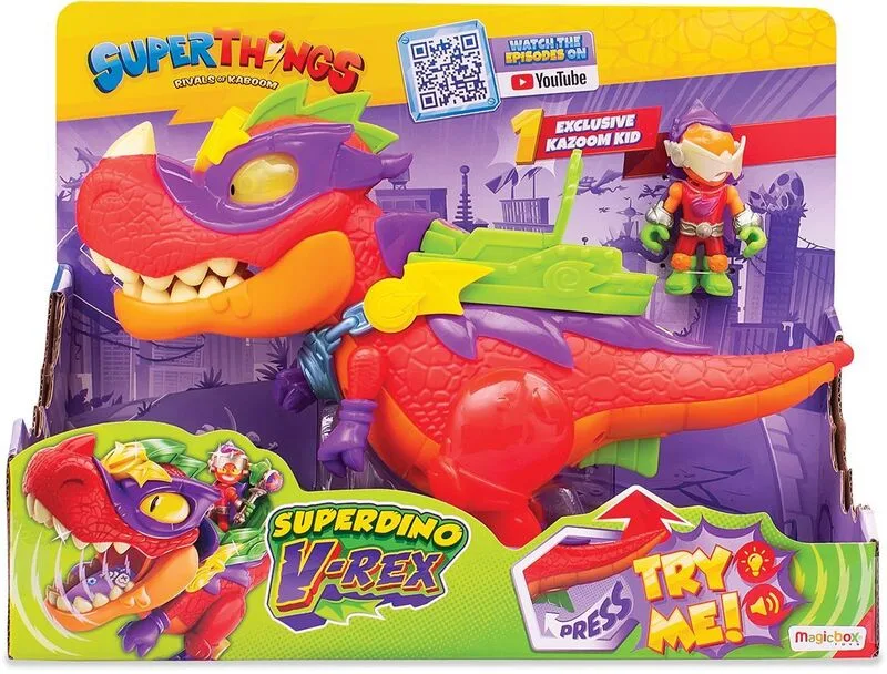 As Company Superthings Δεινόσαυρος Με Φιγούρες Superdino V-Rex - 1013-62117 - φωτογραφία 2