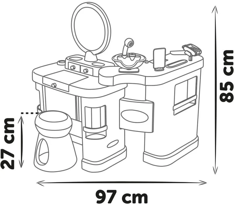 Smoby My Beauty Center-Pink (7/320256) - φωτογραφία 4