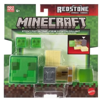 Mattel Minecraft Σετ Redstone Charged Sticky Piston Trap JKK01