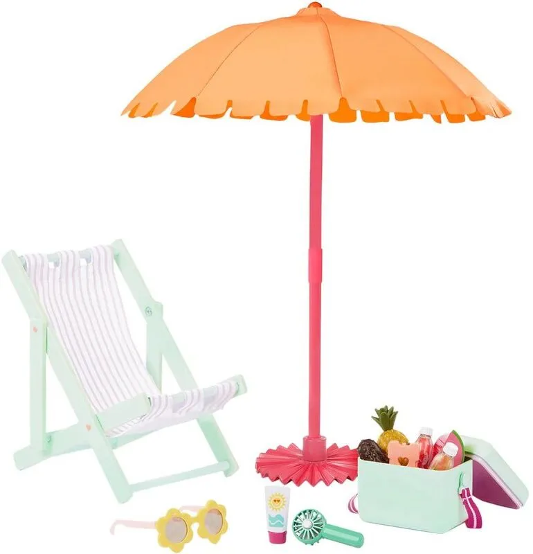 Our Generation Deluxe Σετ Παραλίας With Chair & Umbrella (BD35486Z)