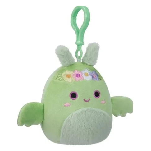 Jazwares Λούτρινο Μπρελόκ Squishmallows W5 Tove The Mothman 9cm - SQCP00217