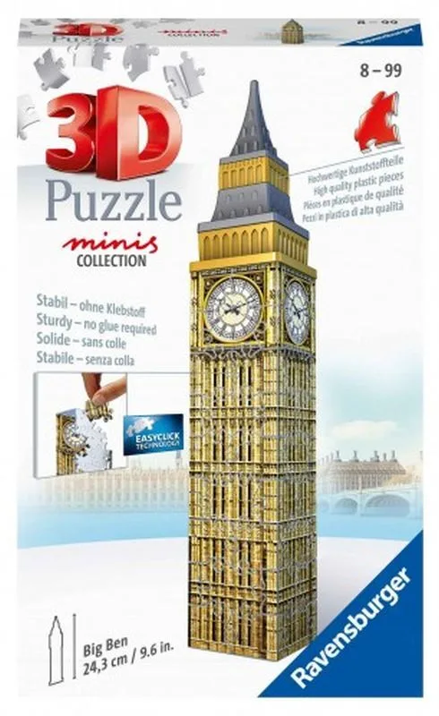 Ravensburger Παζλ 3D Big Ben-Mini 54 Τμχ (11246)