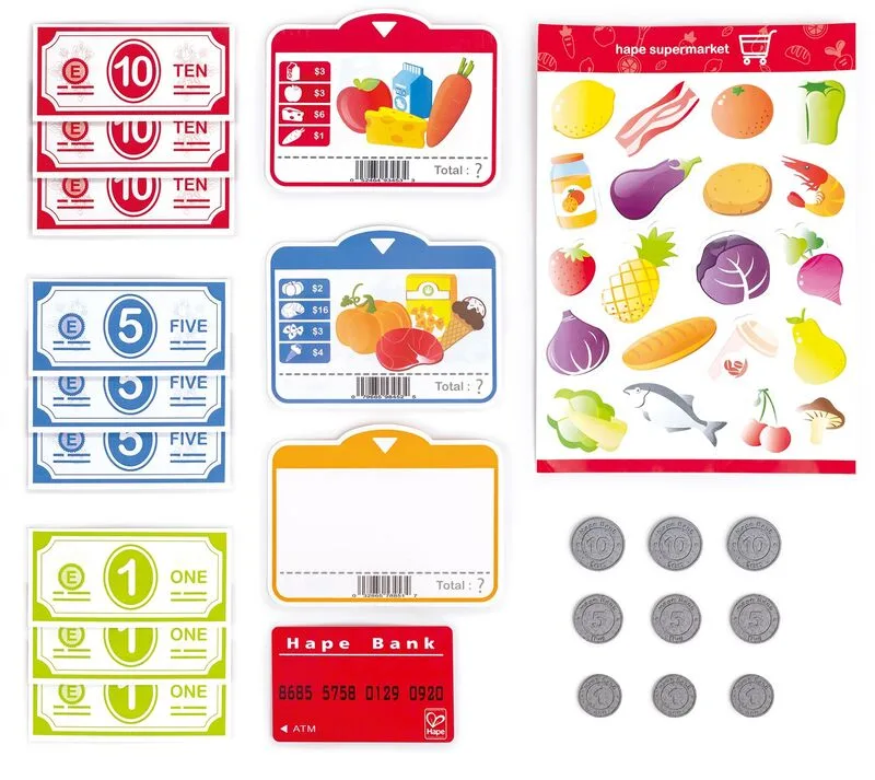 Hape Early Explorer Ξύλινη Ταμειακή Μηχανή Beep N Buy (E3184A) - φωτογραφία 2