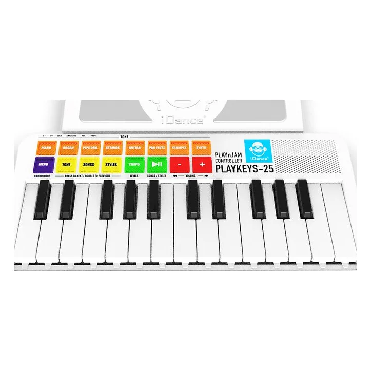 iDance Πιάνο PK-25 White (PLAYKEYS-25)