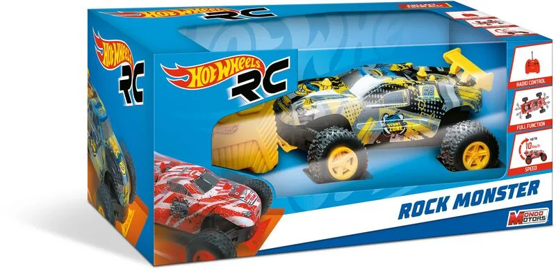 Mondo Τηλεκατευθυνόμενο Hot Wheels Rock Monster 1:24-2 Σχέδια (63339) - φωτογραφία 3