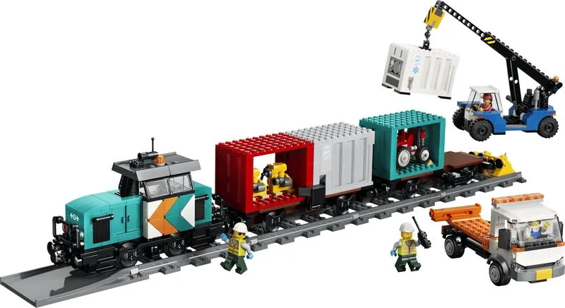 LEGO® City Harbor Freight Train With Crane & Truck (60509) - φωτογραφία 2