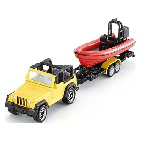 Siku Αυτοκινητάκι Jeep Wrangler Με Βάρκα - 1658
