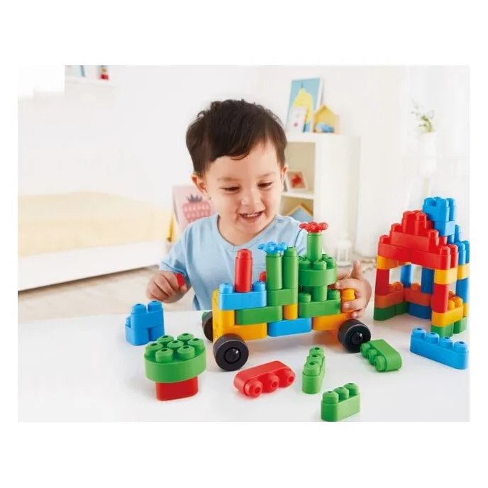 Hape PolyM Σετ Κατασκευών Builder Kit 80Τμχ (760008) - φωτογραφία 7