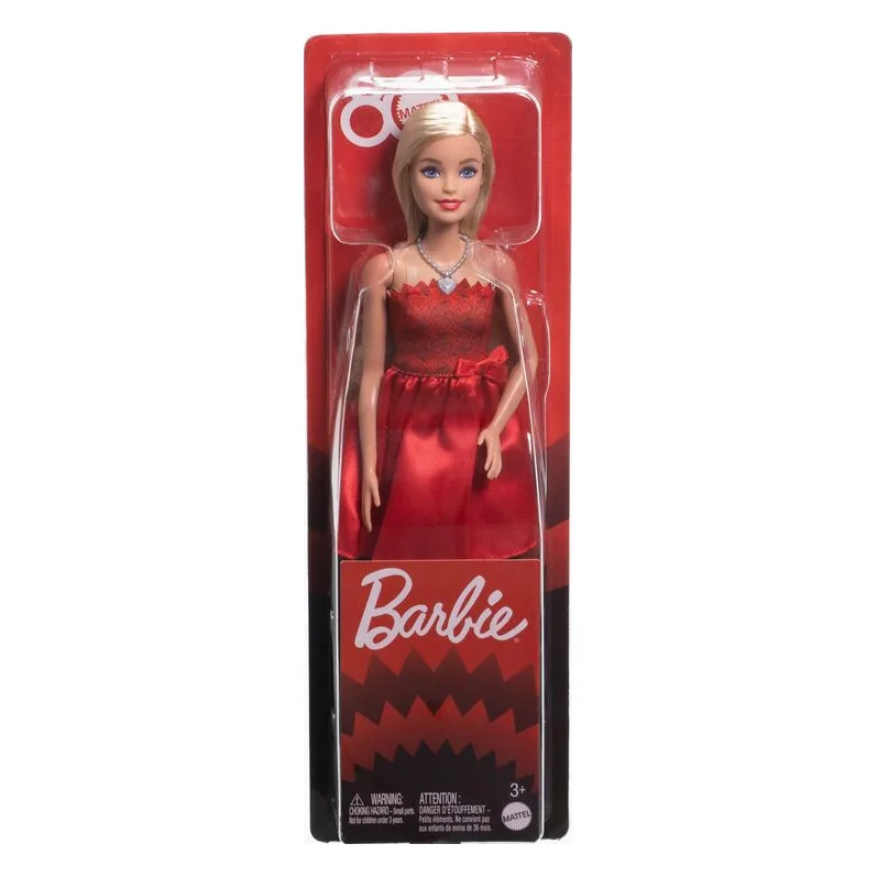 Barbie 80 Χρόνια-Κόκκινο Φόρεμα (JGD25) - φωτογραφία 2