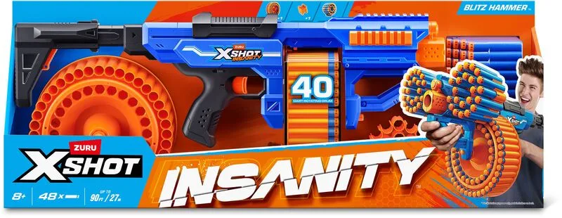 Zuru X-Shot Insanity Blitz Hammer 48 Darts (36917) - φωτογραφία 2