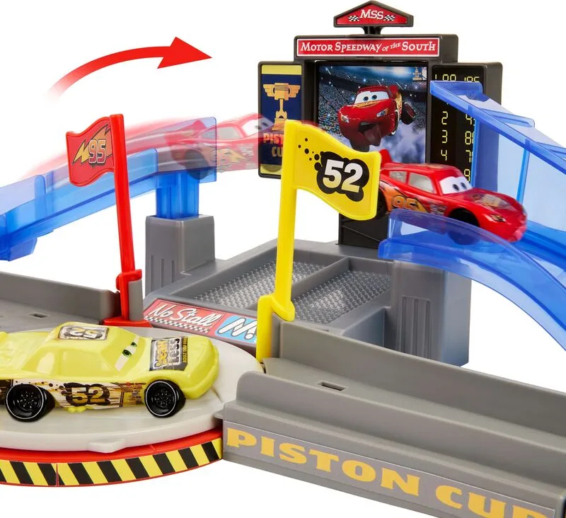 Mattel Cars Μεγάλη Πίστα Αγώνων Piston Cup Για Κόλπα - JHL42 - φωτογραφία 3