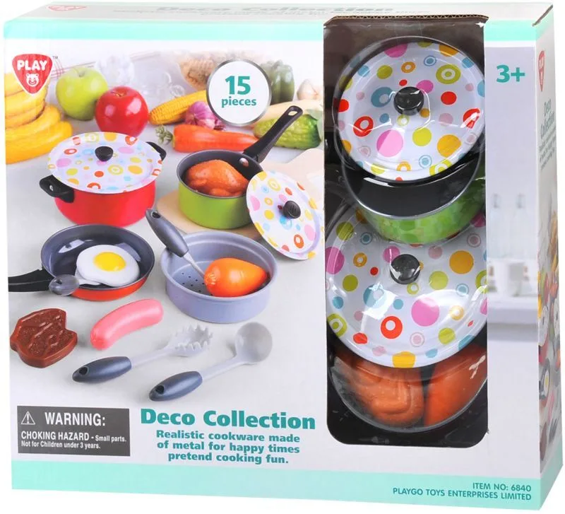 Playgo Μεταλλικό Σετ Κουζινικών Deco-15Τμχ (6840) - φωτογραφία 2