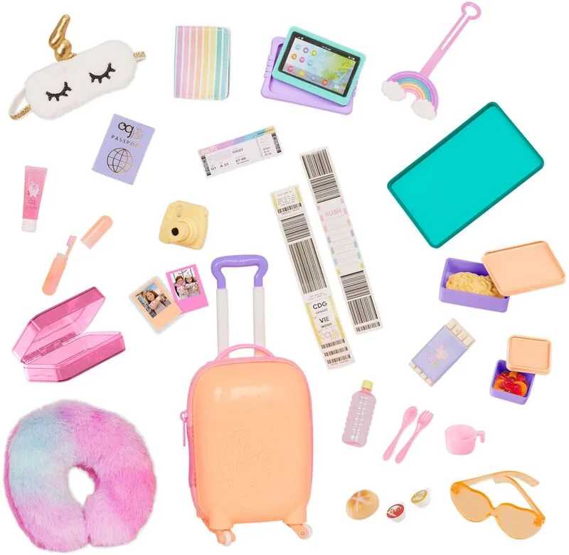 Our Generation Deluxe Σετ Rainbow Luggage (BD35345Z)