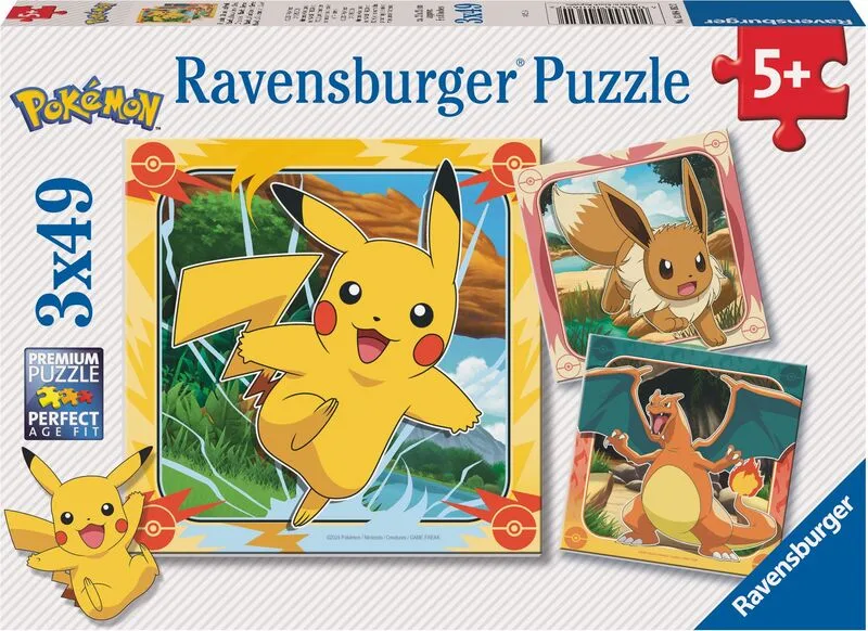 Παζλ 3x49 Pokemon Pikachu (12004062)