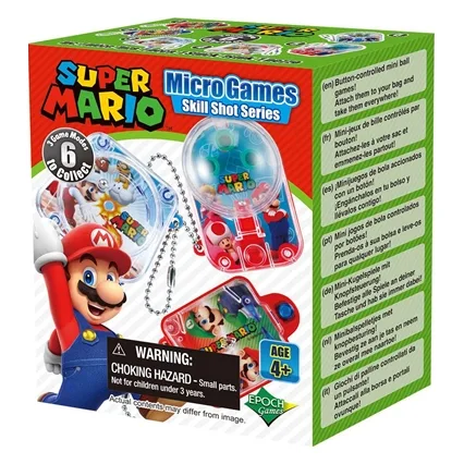 Μίνι Παιχνίδι Δεξιοτεχνίας Super Mario Micro Games Skill Shot – 6 Σχέδια - Epoch Games – 07634