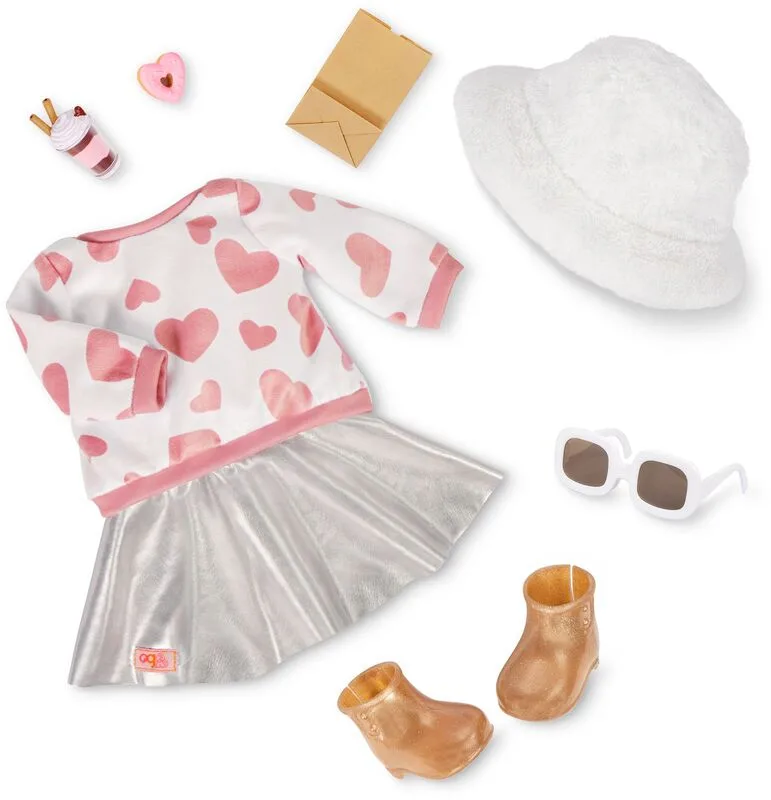 Our Generation Ενδυμασία Deluxe Top & Skirt With Heart (BD30574Z)