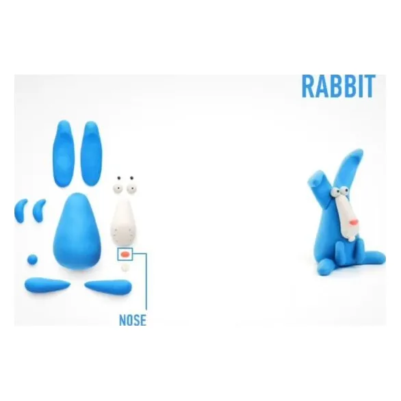 Hey Clay Claymates Λαγός (440024) - φωτογραφία 3