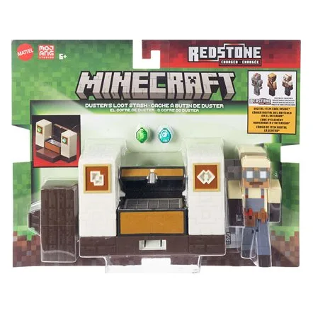 Mattel Φιγούρα Minecraft Redstone Charged Dusters Loot Stash - JKK08