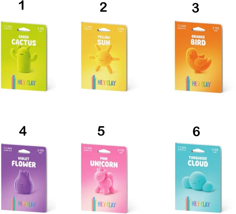 Hey Clay One Can Series-6 Σχέδια-1Τμχ (440082) - φωτογραφία 2