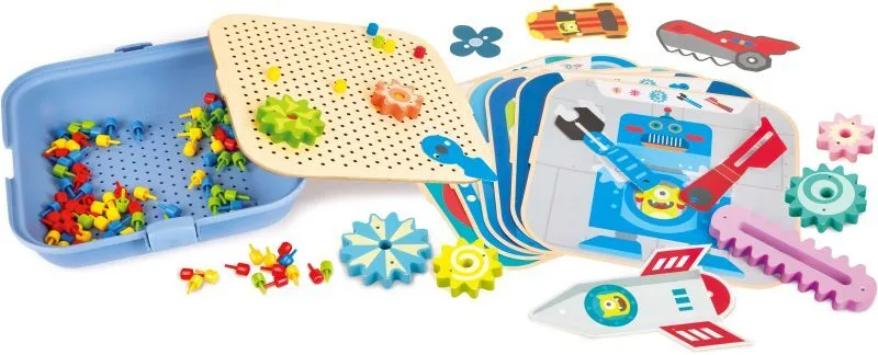Hape Early Explorer Ξύλινο Σετ Cogworks Experimental (E1065A)