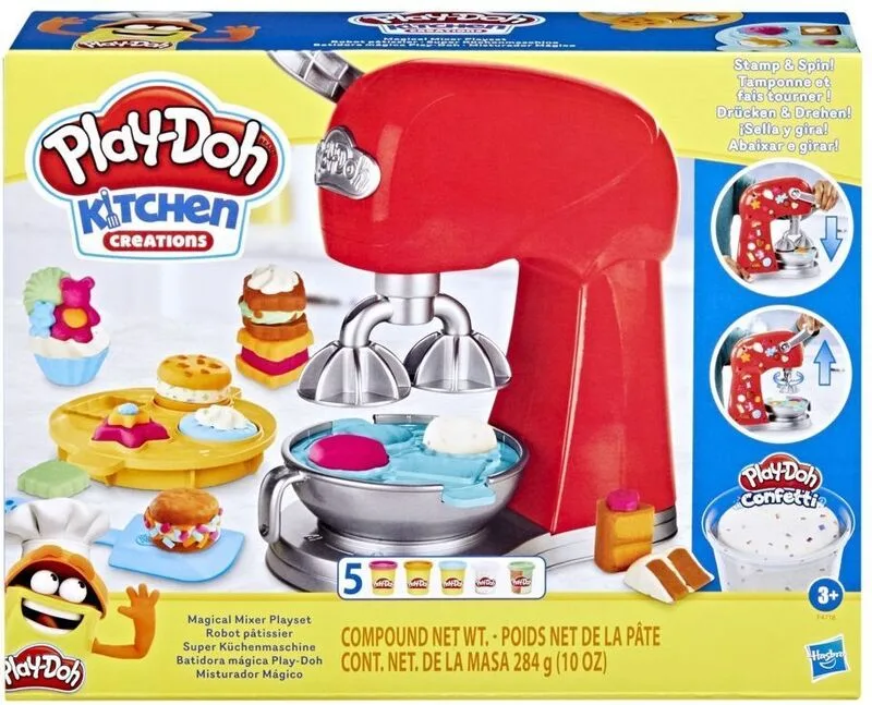 Hasbro Playdoh Σετ Πλαστελίνης Kitchen Creations Magical Mixer - F4718 - φωτογραφία 2