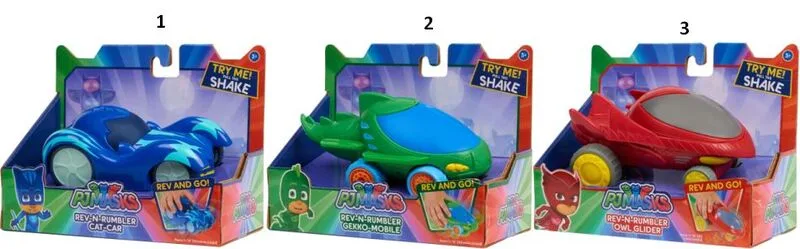 PJ Masks Όχημα Με Κίνηση-3 Σχέδια (PJM30000) - φωτογραφία 2
